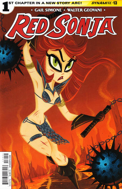 Cover for Red Sonja (Dynamite Entertainment, 2013 series) #13 [Exclusive Subscription Cover]