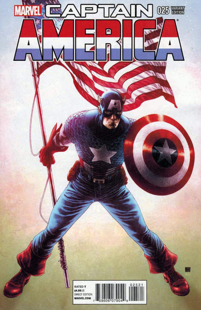 Cover for Captain America (Marvel, 2013 series) #25 [Steve McNiven Variant]