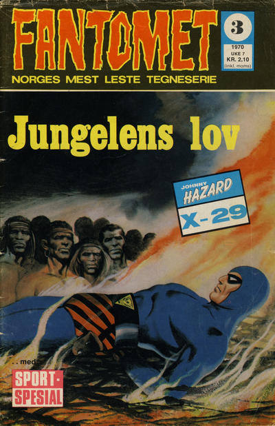 Cover for Fantomet (Romanforlaget, 1966 series) #3/1970