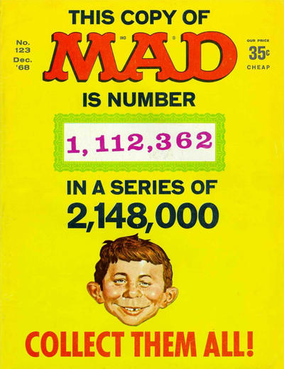 Cover for Mad (EC, 1952 series) #123 [1,112,362 Cover]