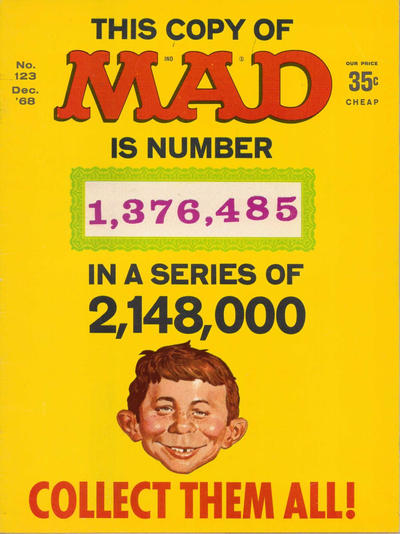 Cover for Mad (EC, 1952 series) #123 [1,376,485 Cover]