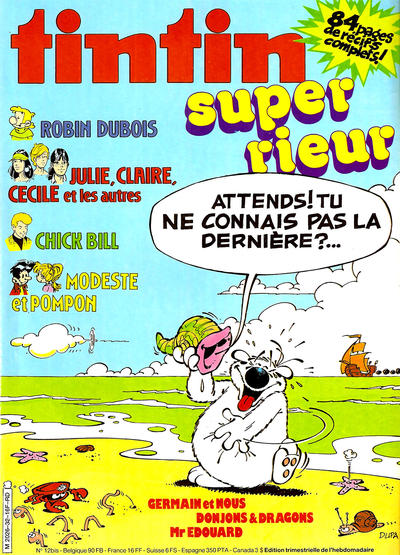 Cover for Super Tintin (Le Lombard, 1978 series) #32