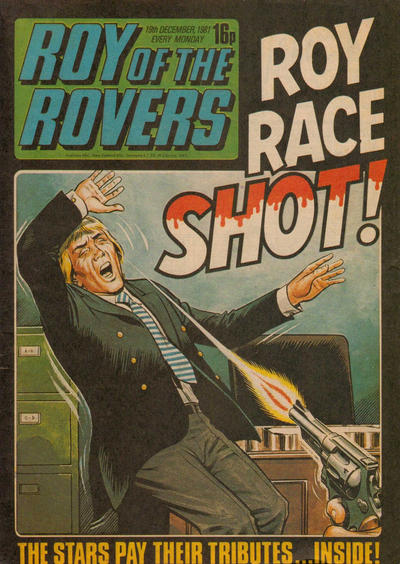 Cover for Roy of the Rovers (IPC, 1976 series) #19 December 1981 [266]