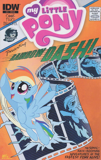 Cover for My Little Pony: Friendship Is Magic (IDW, 2012 series) #25 [Cover RE - Phantom Variant - Tony Fleecs]