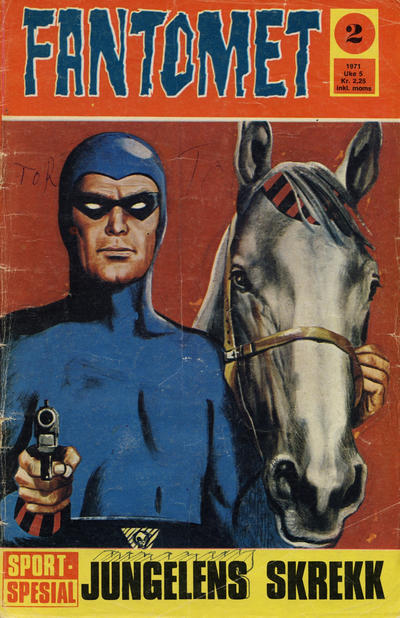 Cover for Fantomet (Romanforlaget, 1966 series) #2/1971