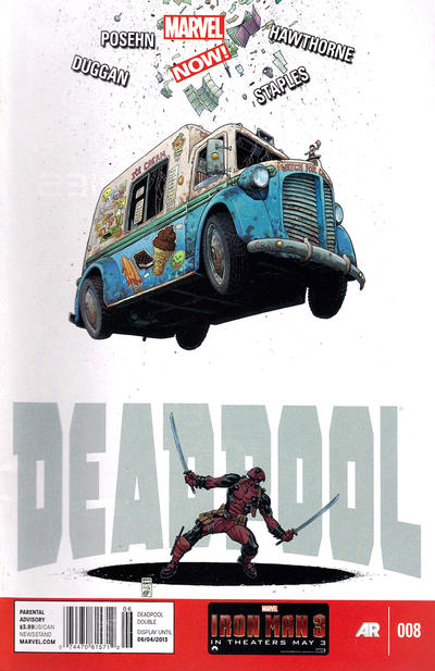 Cover for Deadpool (Marvel, 2013 series) #8 [Newsstand]