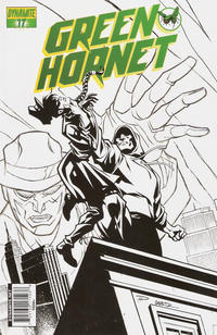 Cover Thumbnail for Green Hornet (Dynamite Entertainment, 2010 series) #17 [Retailer Incentive "Black, White & Green" Phil Hester Cover]