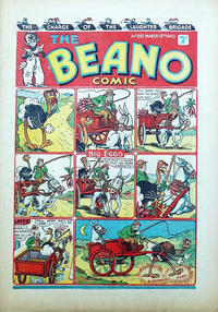 Cover Thumbnail for The Beano Comic (D.C. Thomson, 1938 series) #201