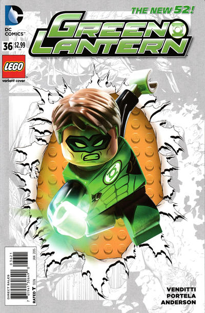 Cover for Green Lantern (DC, 2011 series) #36 [Lego Cover]