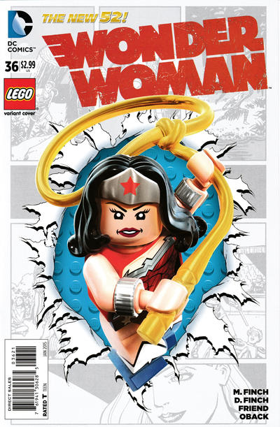 Cover for Wonder Woman (DC, 2011 series) #36 [Lego Cover]