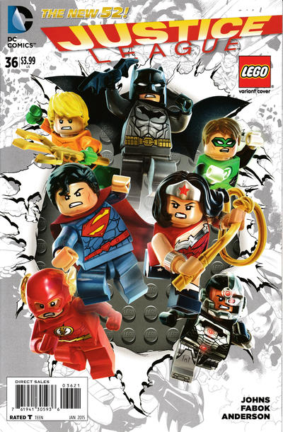 Cover for Justice League (DC, 2011 series) #36 [LEGO Cover]
