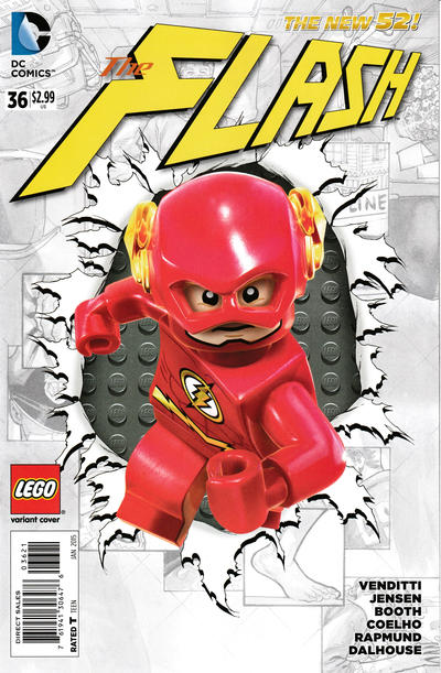 Cover for The Flash (DC, 2011 series) #36 [Lego Cover]
