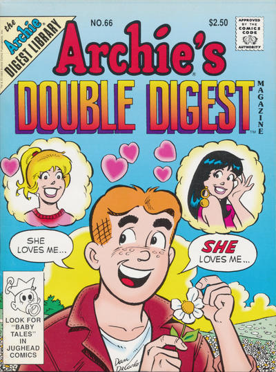 Cover for Archie's Double Digest Magazine (Archie, 1984 series) #66 [Direct]