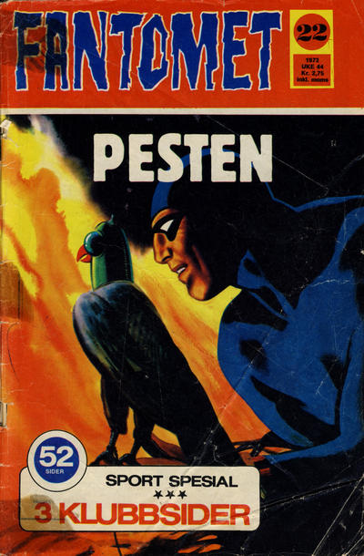 Cover for Fantomet (Nordisk Forlag, 1973 series) #22/1973