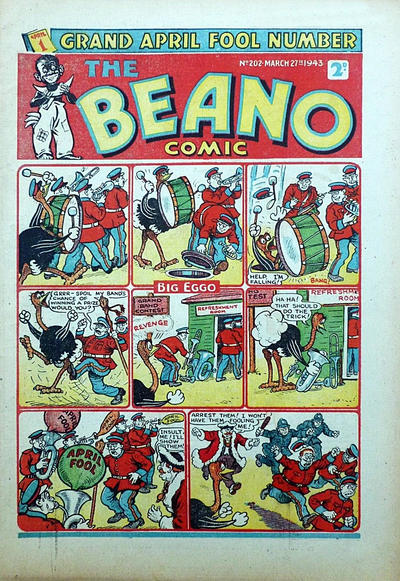 Cover for The Beano Comic (D.C. Thomson, 1938 series) #202