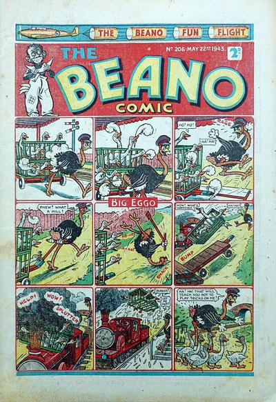 Cover for The Beano Comic (D.C. Thomson, 1938 series) #206