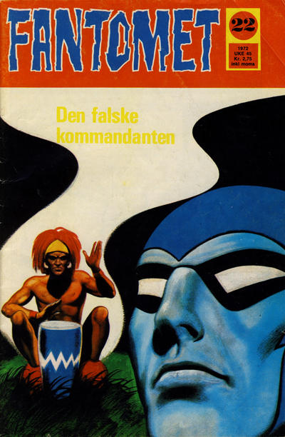 Cover for Fantomet (Romanforlaget, 1966 series) #22/1972