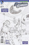 Cover for Green Lantern: New Guardians (DC, 2011 series) #22 [Rags Morales Sketch Cover]