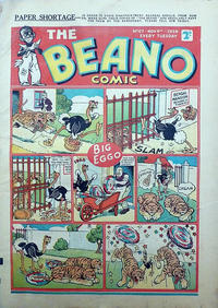 Cover Thumbnail for The Beano Comic (D.C. Thomson, 1938 series) #67