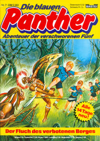 Cover Thumbnail for Die blauen Panther (Bastei Verlag, 1980 series) #7 - Der Fluch des verbotenen Berges