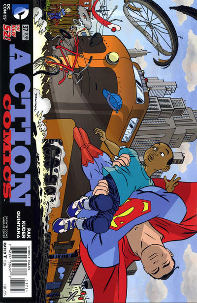 Cover for Action Comics (DC, 2011 series) #37 [Darwyn Cooke Cover]