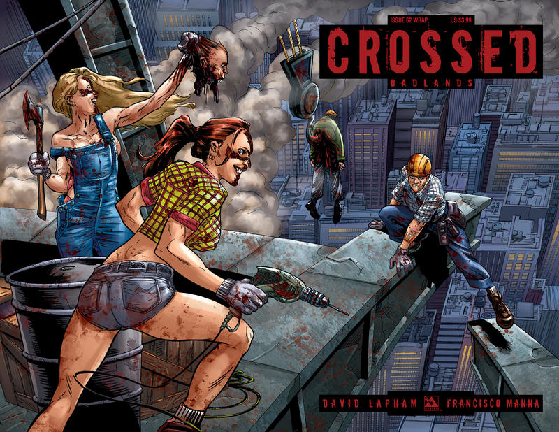 Cover for Crossed Badlands (Avatar Press, 2012 series) #62 [Wraparound Variant by German Erramouspe]