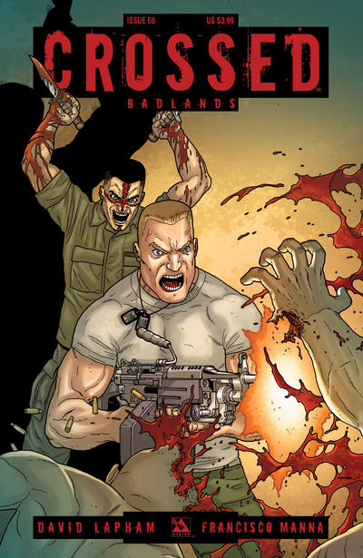 Cover for Crossed Badlands (Avatar Press, 2012 series) #66 [Regular Cover by Jacen Burrows]