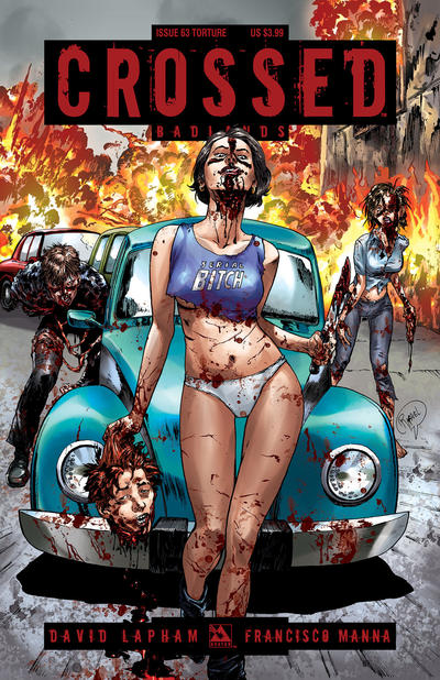 Cover for Crossed Badlands (Avatar Press, 2012 series) #63 [Torture Variant by Rafael Ortiz]