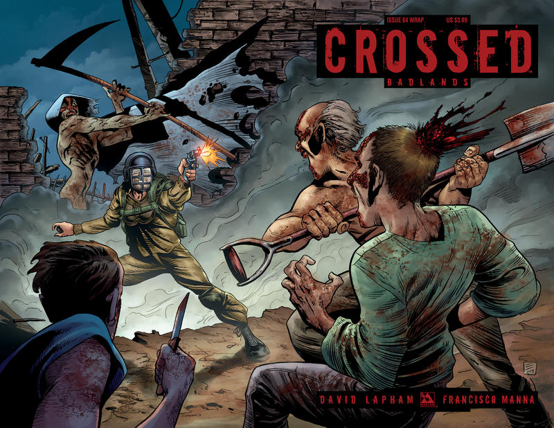 Cover for Crossed Badlands (Avatar Press, 2012 series) #64 [Wraparound Variant by German Erramouspe]