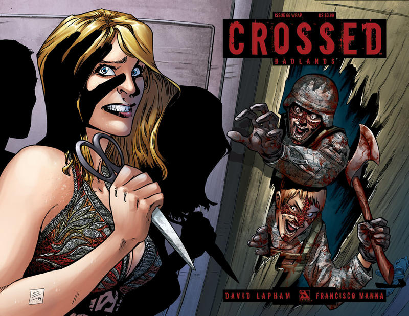 Cover for Crossed Badlands (Avatar Press, 2012 series) #66 [Wraparound Variant by German Erramouspe]