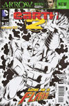 Cover for Earth 2 (DC, 2012 series) #9 [Nicola Scott / Trevor Scott Black & White Cover]
