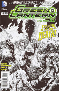 Cover for Green Lantern (DC, 2011 series) #18 [Gary Frank Black & White Cover]