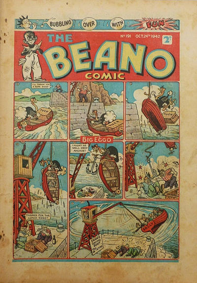 Cover for The Beano Comic (D.C. Thomson, 1938 series) #191