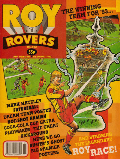 Cover for Roy of the Rovers (IPC, 1976 series) #9 January 1993 [841]