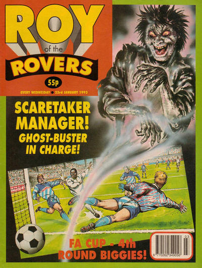 Cover for Roy of the Rovers (IPC, 1976 series) #23 January 1993 [843]