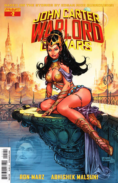 Cover for John Carter, Warlord of Mars (Dynamite Entertainment, 2014 series) #2 [Cover D - Abhishek Malsuni Subscription Variant]