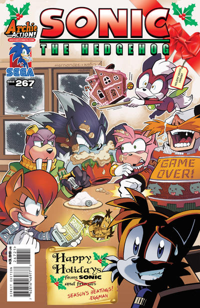 Cover for Sonic the Hedgehog (Archie, 1993 series) #267 [Holiday Havoc Variant]