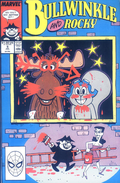 Cover for Bullwinkle and Rocky (Marvel, 1987 series) #5 [Direct]