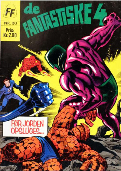 Cover for De fantastiske 4 (I.K. [Illustrerede klassikere], 1967 series) #20
