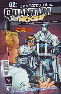 Cover Thumbnail for Q2: The Return of Quantum and Woody (Valiant Entertainment, 2014 series) #2 [Cover A - M. D. Bright]