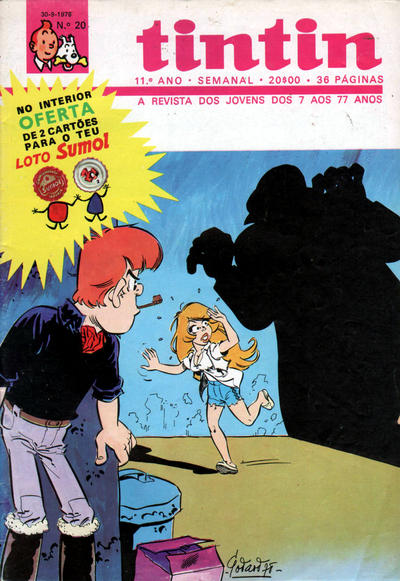 Cover for Tintin (Livraria Internacional, Lda., 1975 series) #v11#20