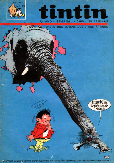 Cover for Tintin (Editorial Ibis, Lda. / Livraria Bertrand S.A.R.L., 1968 series) #v1#49