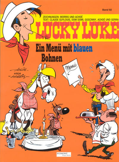 Cover for Lucky Luke (Egmont Ehapa, 1977 series) #92 - Ein Menü mit blauen Bohnen