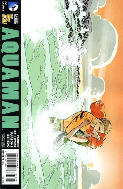 Cover for Aquaman (DC, 2011 series) #37 [Darwyn Cooke Cover]