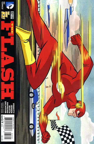 Cover for The Flash (DC, 2011 series) #37 [Darwyn Cooke Cover]