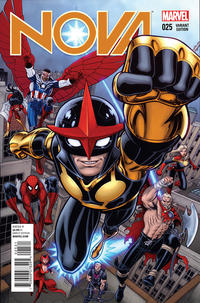Cover for Nova (Marvel, 2013 series) #25 [Arthur Adams variant]