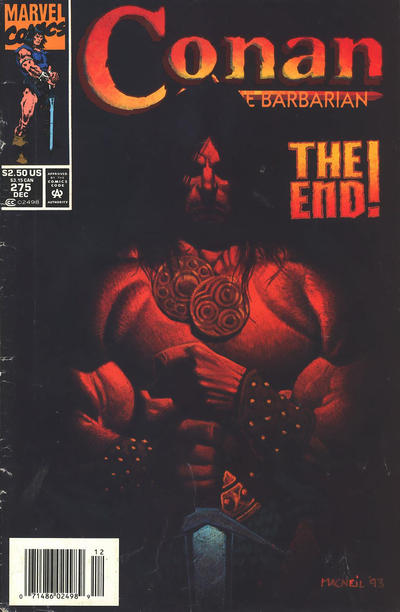 Cover for Conan the Barbarian (Marvel, 1970 series) #275 [Newsstand]