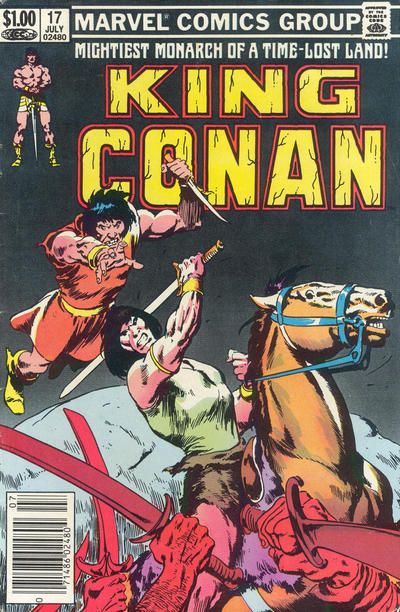 Cover for King Conan (Marvel, 1980 series) #17 [Newsstand]