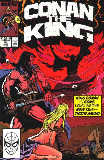 Cover for Conan the King (Marvel, 1984 series) #54 [Direct]