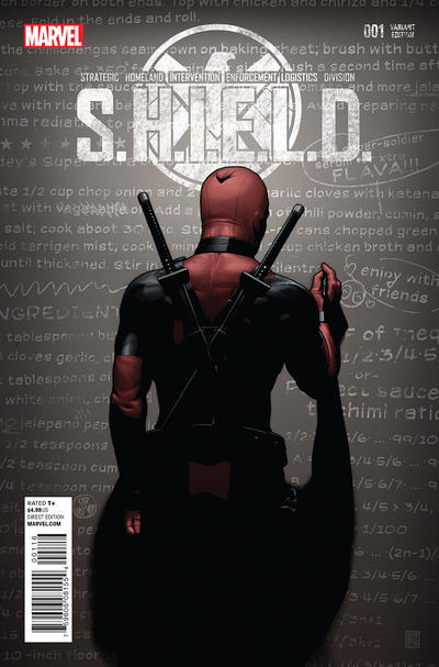 Cover for S.H.I.E.L.D. (Marvel, 2015 series) #1 [Deadpool Party Color Variant by John Tyler Christopher]